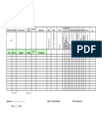 Site Expence Sheet