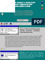Banking Product & Regulation Terkait Penerapan Risk Manajemen Di Bank