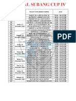 Jadwal Peratandinga-2