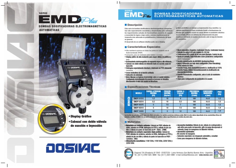 Emd Plus | PDF | Bomba | Ingenieria Eléctrica