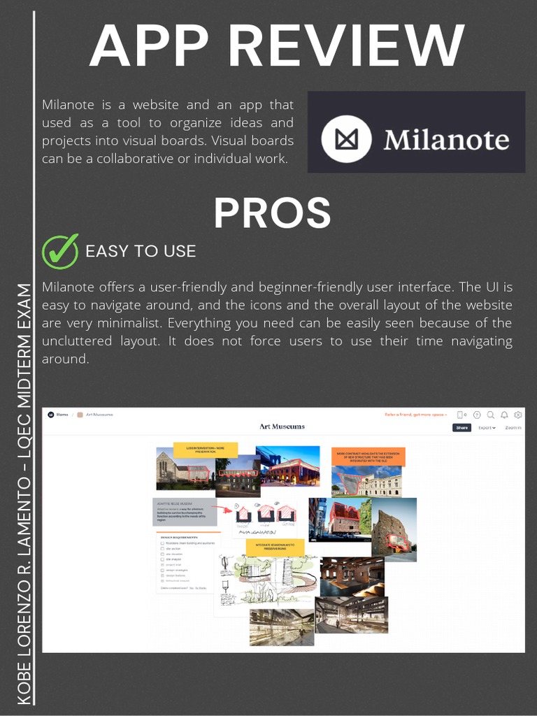 Milanote Review - Lamento | PDF | Mobile App | Software Development