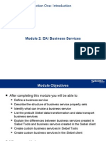 Section One: Introduction: Module 2: EAI Business Services