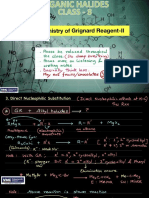 Chemistry of Grignard Reagents and Nucleophilic Substitution Reactions
