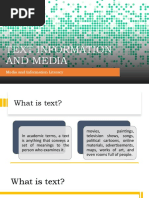 Text Information and Media