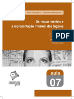 O Mapas Mentais e A Representação Informal Dos Lugares - CARVALHO - ARAÚJO