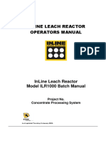 Inline Leach Reactor Operators Manual in