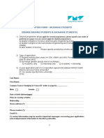 Application Form Mse