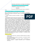 III Conferencia de Politicas Culturais - Texto Base e Dialogo Do Facilitador