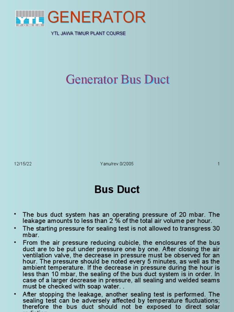 Generator Bus Duct PDF