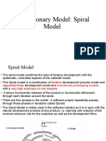 Evolutionary Model: Spiral Model