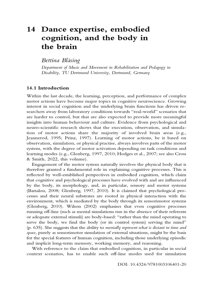 Stunning Embodied Cognition Through Dance Improvements image