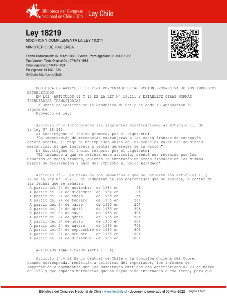 Modificaciones a la Ley 18219 | PDF | Impuestos | Oficial general