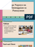 Q1 - EPP Intermediate - Lesson 2 - Mga Negosyo Na Matatagpuan Sa Pamayanan