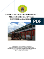 COVER Panduan Kurikulum Darurat Pada MTs Negeri 2 Banyumas