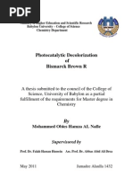 Download Photocatalytic Decolorization of Bismarck brown R by georgeejaam8975 SN61437894 doc pdf