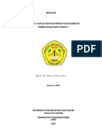 Filsafat Hukum Sebagai Pembaharuan Masyarakat