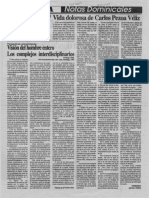 Gatica Pezoa, Francisco (1993), "Vida Dolorosa de Carlos Pezoa Véliz", en La Prensa