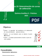 Curvas de calibración potenciométricas