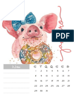 1 Calendario Porquinho - Jaqueline Santos