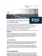 International Newsletter-Liquidated Damages in Middle East