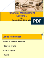Finance and Accounting Lecture 2