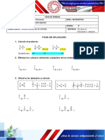 FICHA - Multiplicación y Division de Fracciones de Fracciones