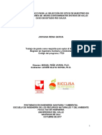 Diseño Metodológico Para La Selección de Sitios de Muestreo en Una Red de Monitoreo de Micro-contaminantes en Ríos de Valle-caso de Estudio Río Cauca