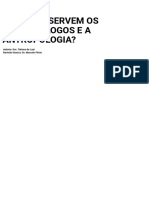 Zz. (06.6) 1.3 (A4 - 3) (Livro) para Que Servem Os Antropólogos e A Antropologia...