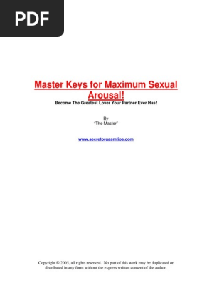 Master Keys for Maximum Sexual Arousal eBook
