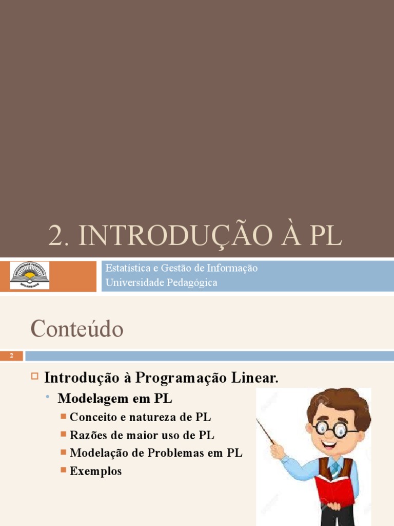 02 Introdução À PL | PDF | Otimização matemática | Programação linear