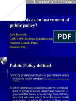 Standards As An Instrument of Public Policy?