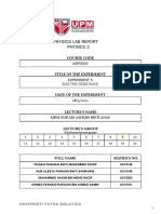 Physics Lab Report Physics 2: Course Code