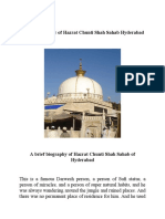 A Brief Biography of Hazrat Chunti Shah Sahab Hyderabad