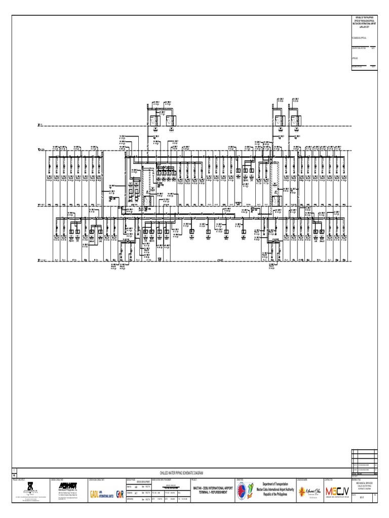 Chilled Water Piping Schematic Diagram for Terminal 1 Refurbishment at MactanCebu International