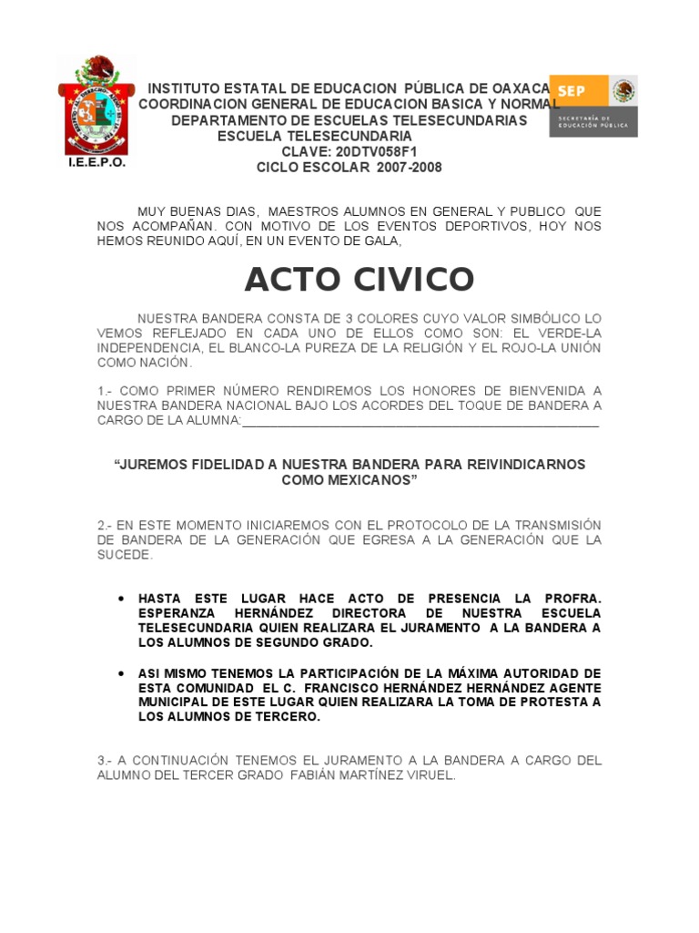 Acto Civico | PDF