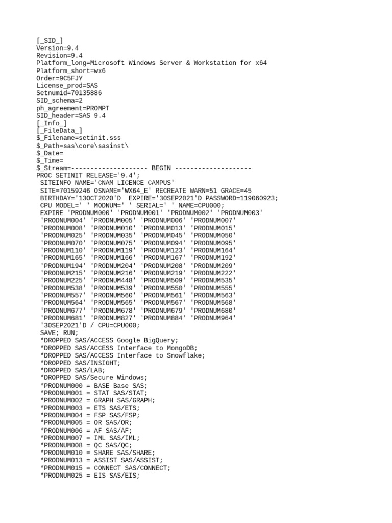 SAS 9.4 Release and EIS Overview | PDF | Sas (Software) | Software