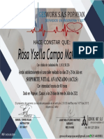 288 CERT. Rosa Ysella Campo Martínez