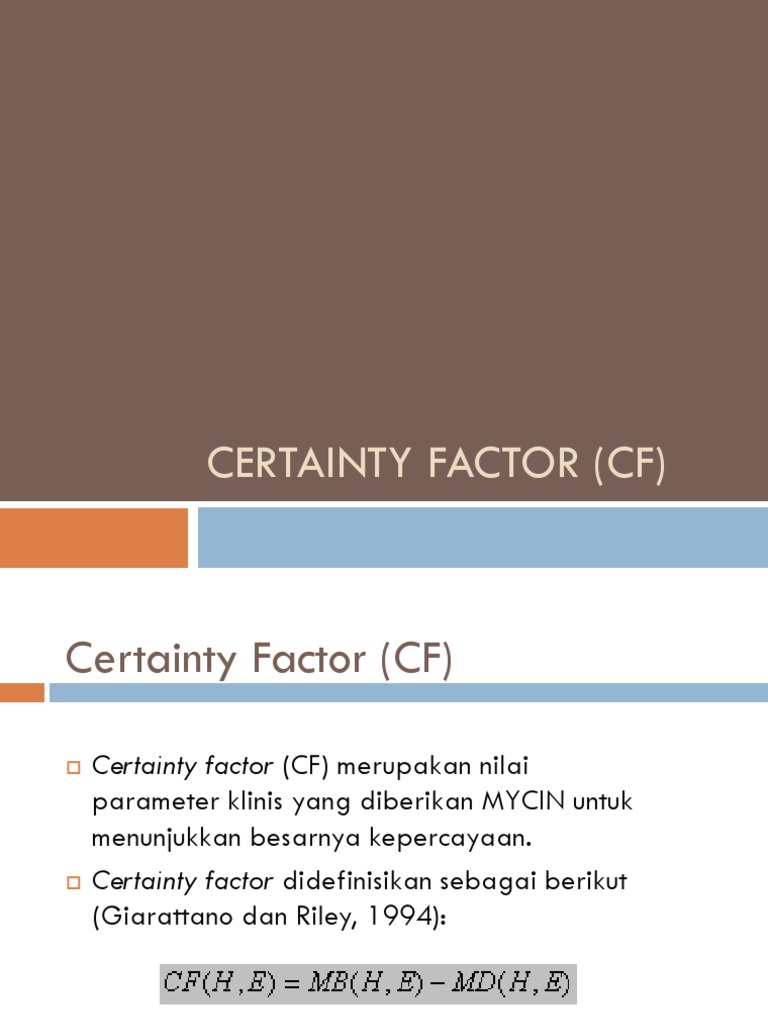 Certainty Factor 1668658206 Pdf