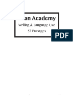Khan Academy 57 Writing Passages