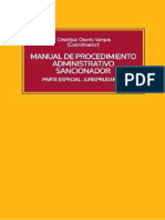 Manual de Procedimiento Administrativo Sancionador Parte Especial. Jurisprudencia. 3°edicion (2019) - Cristobal Osorio Vargas