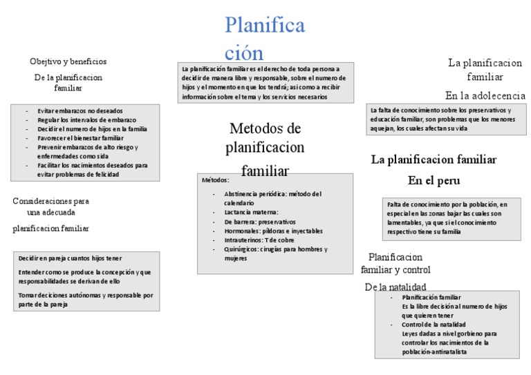 Planificacion Familiar | PDF | Control de la natalidad | Planificación ...