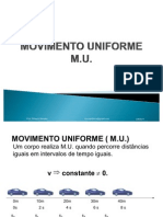 Aula 4 - MOVIMENTO UNIFORME