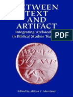 Between Text and Artifact - Integrating Archaeology in Biblical Studies Teaching (Archaeology and Biblical Studies) (PDFDrive)