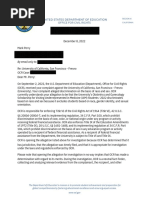 Office For Civil Rights Email To Mark Perry