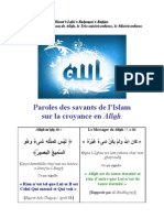 Paroles Savants Tawhid