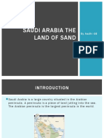 Saudi Arabia The Land of Sand