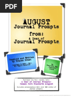 Download Journal Prompts - Writing Prompts for August by Tracee Orman SN61441427 doc pdf