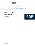 Mathematics Stage 4 Sample Paper 2 Mark Scheme - tcm142-594992
