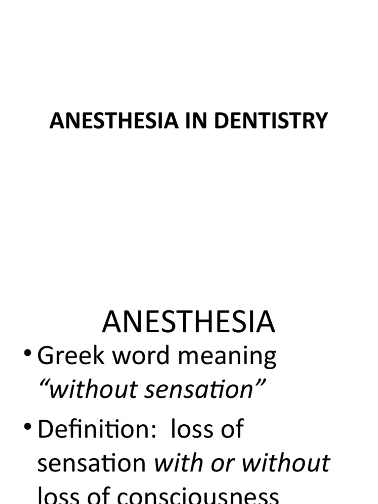 LOCAL ANESTHESIA TECHNIQUES IN DENTISTRY PDF Anesthesia Human Tooth