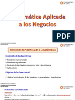 Matemática aplicada a los negocios: funciones exponenciales y logarítmicas